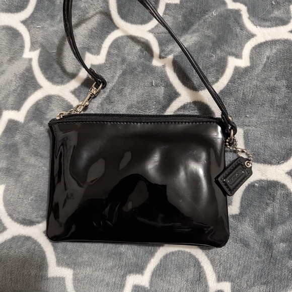 Black Coach Wristlet - Picture 3 of 4